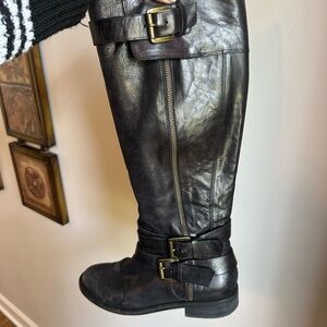 Enzo Angiolini Black Combat Boots